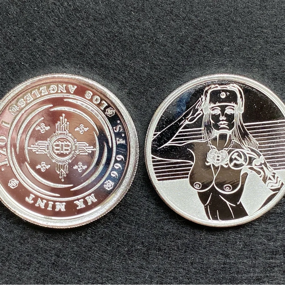 1oz Silver Nude Round
